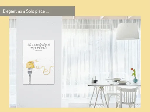 Pasta Wall Art with Quote 'Life is...' - Image 3